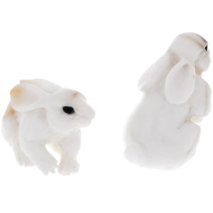 Sculptures made of anhydrite "A couple of bunnies"